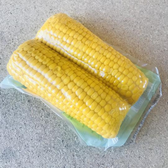 Two ears of corn in a packet